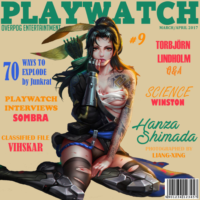 之前被暴雪停刊的同人杂志《Playwatch》疑似解禁？放出封面两款封面庆祝守望先锋一周年